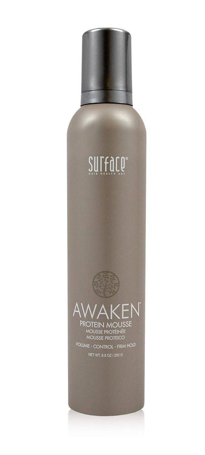 Surface Hair Awaken Mousse – Farbschützender Volumenschaum für festen Halt und mehr Fülle, sulfatfrei, parabenfrei, 8,8 oz