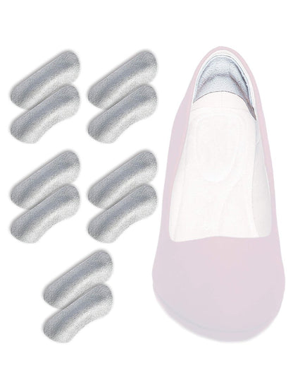 Pedag Stop Fersenpolster aus weichem Leder – Grau, 5 Paar, Unisex, eine Größe
