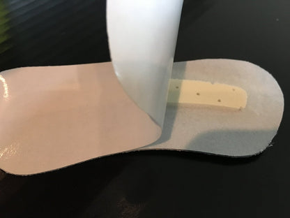Pedag Stop Fersenpolster aus weichem Leder – Grau, 5 Paar, Unisex, eine Größe
