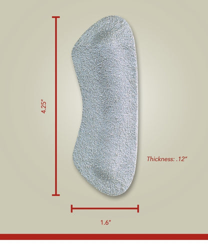 Pedag Stop Fersenpolster aus weichem Leder – Grau, 5 Paar, Unisex, eine Größe