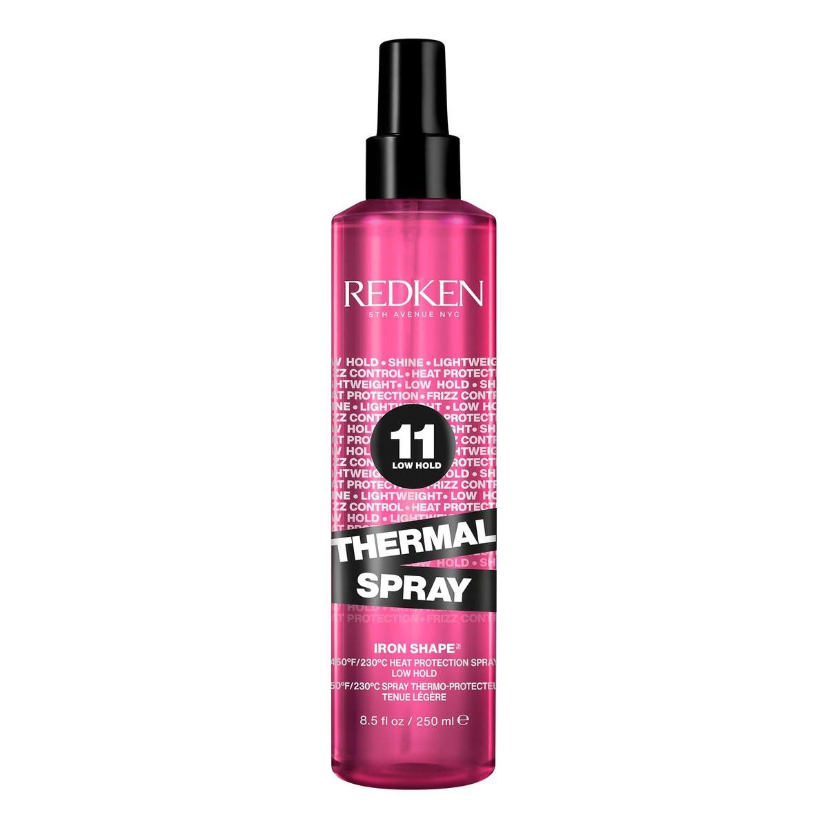Redken Thermal Spray 11 – Hitzeschutzspray für geschmeidiges, glattes & frizzfreies Styling, 250 ml