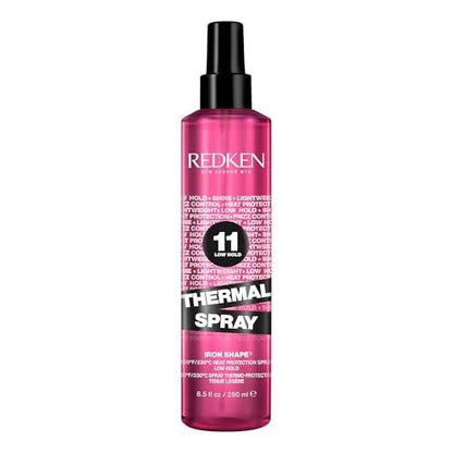 Redken Thermal Spray 11 – Hitzeschutzspray für geschmeidiges, glattes & frizzfreies Styling, 250 ml