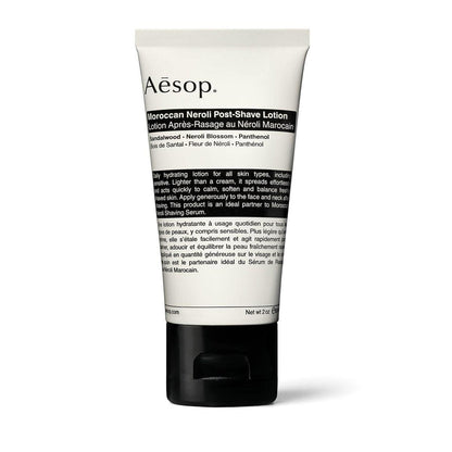 Aesop Moroccan Neroli Rasierwasser | Tägliche feuchtigkeitsspendende Lotion mit pflanzlichen Ölen | Beruhigt und pflegt die Haut | 60 ml