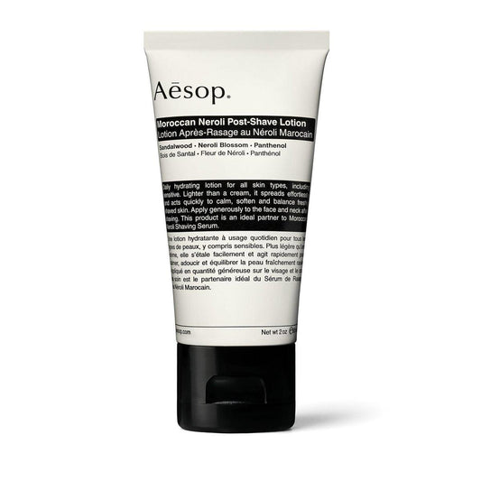 Aesop Moroccan Neroli Rasierwasser | Tägliche feuchtigkeitsspendende Lotion mit pflanzlichen Ölen | Beruhigt und pflegt die Haut | 60 ml