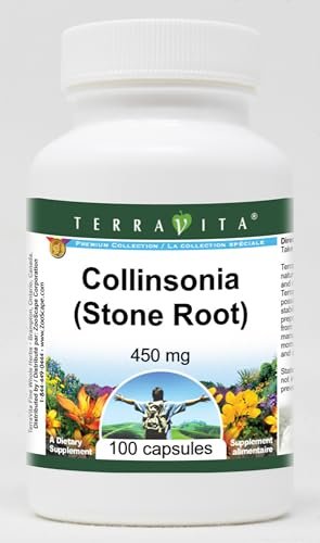 Collinsonia (Steinwurzel) - 450 mg, 100 Kapseln - Terravita