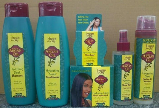 Hawaiian Silky Argan Oil Hydrating Sleek Shampoo, 14 Unzen – Feuchtigkeitsspendendes Glanzshampoo