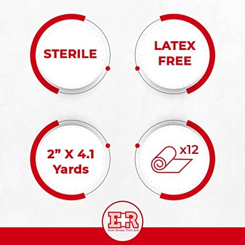 Ever Ready First Aid Sterile Konform Mullbinde - Box mit 12 Stück, 5 cm
