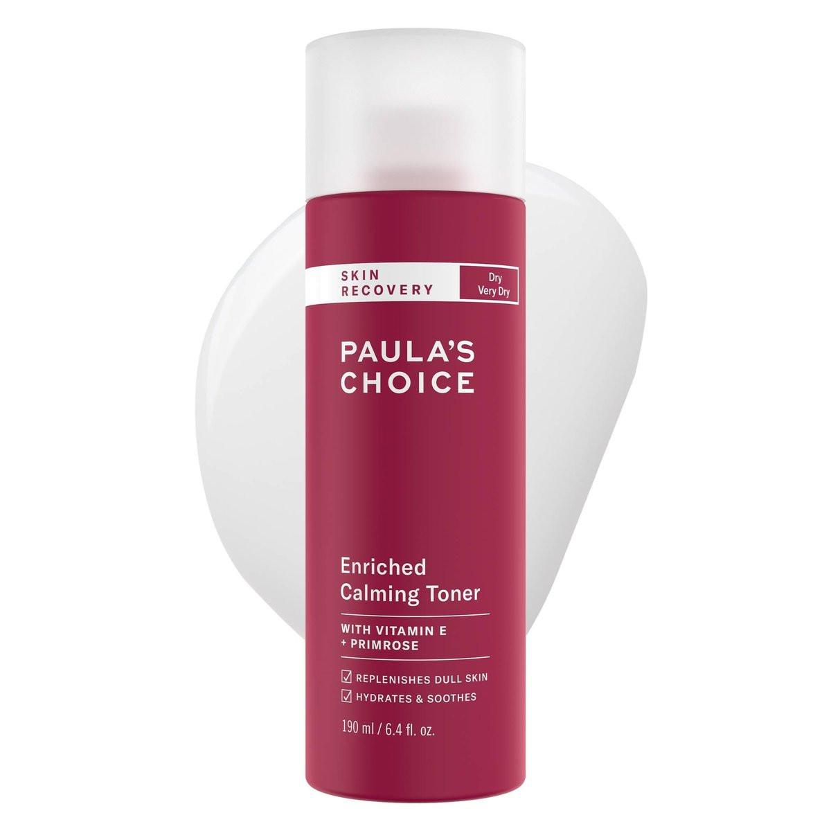 Paula's Choice Skin Recovery Beruhigendes Gesichtswasser für trockene und empfindliche Haut mit Hyaluronsäure, Vitamin E und Nachtkerze, 6,4 oz