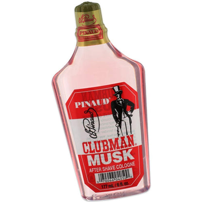 Clubman Pinaud Musk Aftershave & Cologne für Männer – Erfrischende Rasierpflege für geschmeidige Haut, 177 ml