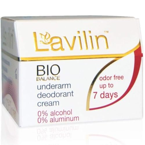 Lavilin Achsel-Deocreme - 0,44 Unzen / 12,5 g – langanhaltender Schutz ohne Aluminium