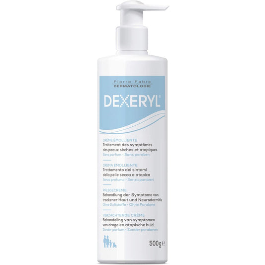 DEXERYL Creme 500 g – Intensiv pflegende Feuchtigkeitscreme für trockene und empfindliche Haut