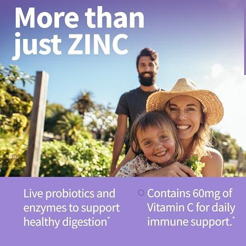Garden of Life Zinkpräparat 30 mg hochdosiert – Rohzink & Vitamin C Multimineral-Komplex mit Vitamin Code Vitaminen, Spurenelementen & Probiotika für Haut & Immunsystem, 60 vegane Kapseln