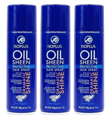 Isoplus Oil Sheen Haarspray 7 oz – 3er Pack