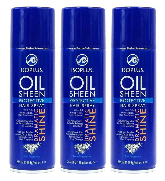 Isoplus Oil Sheen Haarspray 7 oz – 3er Pack