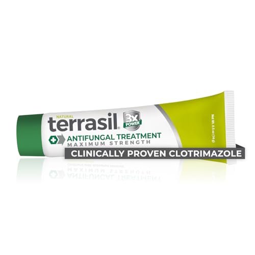 terrasil Clotrimazol Antimykotische Creme – Behandlung von Fußpilz, Juckreiz, Ringelflechte und Hautpilzinfektionen – klinisch erprobt – für Männer & Frauen – 14 g