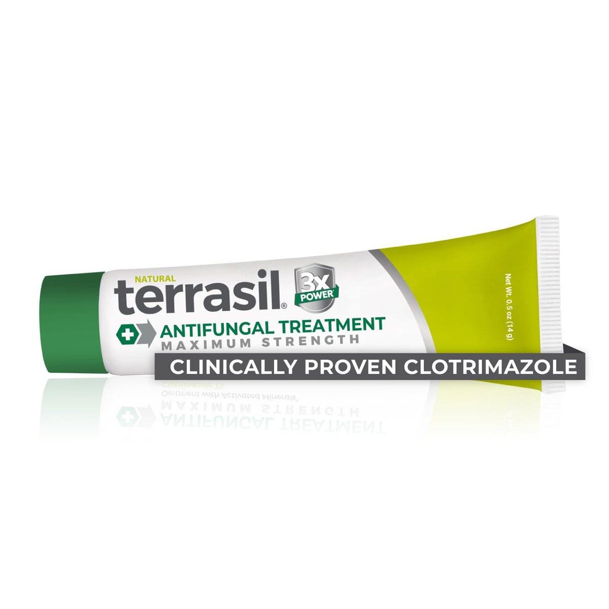 terrasil Clotrimazol Antimykotische Creme – Behandlung von Fußpilz, Juckreiz, Ringelflechte und Hautpilzinfektionen – klinisch erprobt – für Männer & Frauen – 14 g