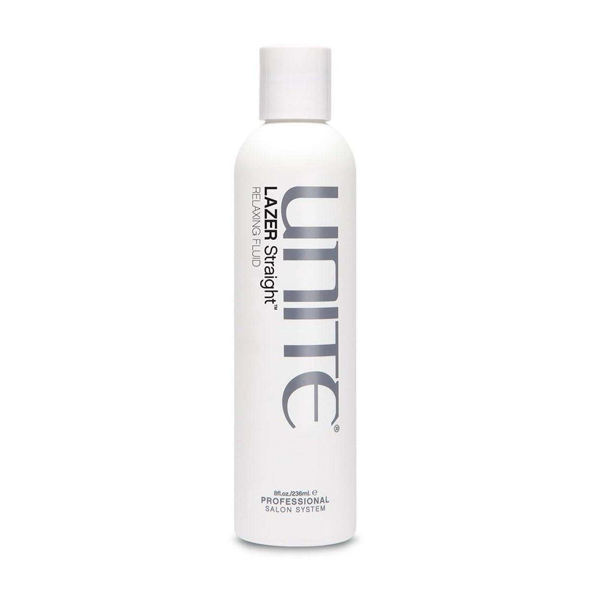 UNITE Hair – LAZER Straight Relaxing Fluid – Anti-Feuchtigkeits-Stylingfluid zum Glätten, Entkrausen & Frizz-Kontrolle – Hitzeschutz – 236 ml