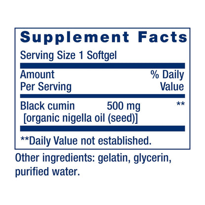 Life Extension Schwarzkümmelöl Kapseln, Immununterstützung, Ganzkörpergesundheit, Gesundes Altern, Glutenfrei, Nicht-GVO, 60 Weichkapseln