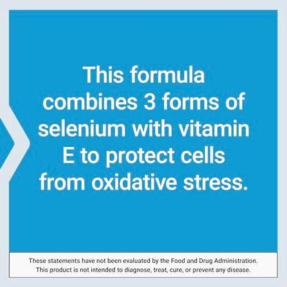 Life Extension Super Selenium Complex, 200 mcg – 3 Formen von Selen, Vitamin E – Unterstützung für Zellgesundheit & Langlebigkeit – Glutenfrei, Nicht-GVO, Vegetarisch, 1 täglich – 100 Kapseln