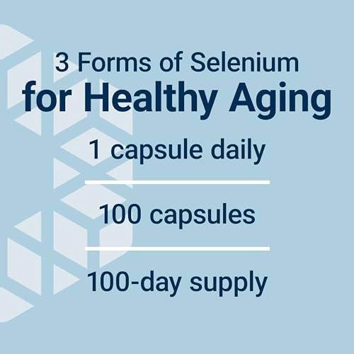 Life Extension Super Selenium Complex, 200 mcg – 3 Formen von Selen, Vitamin E – Unterstützung für Zellgesundheit & Langlebigkeit – Glutenfrei, Nicht-GVO, Vegetarisch, 1 täglich – 100 Kapseln