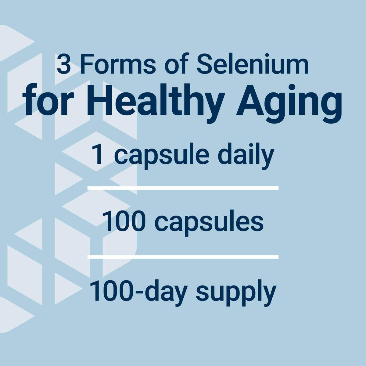Life Extension Super Selenium Complex, 200 mcg – 3 Formen von Selen, Vitamin E – Unterstützung für Zellgesundheit & Langlebigkeit – Glutenfrei, Nicht-GVO, Vegetarisch, 1 täglich – 100 Kapseln