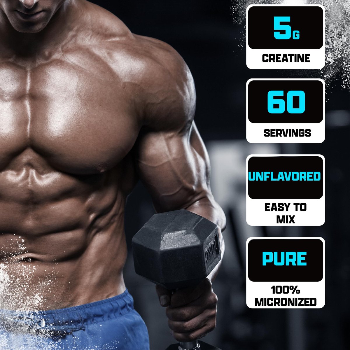 Nutrex Research Creatin-Monohydrat-Pulver, geschmacksneutral, mikronisiert, 60 Portionen, glutenfrei