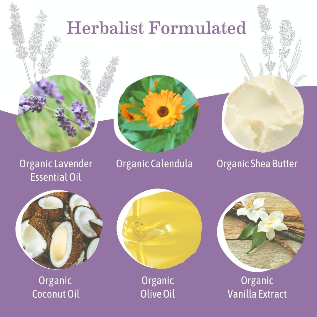 Earth Mama Beruhigendes Lavendel Babywaschgel mit milder Kastilienseife für empfindliche Haut, 5,3 Flüssigunzen