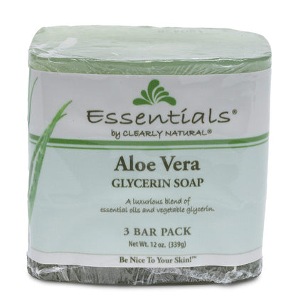 Clearly Natural Essentials Glycerin Seife mit Aloe Vera, 12 oz, 3er Pack