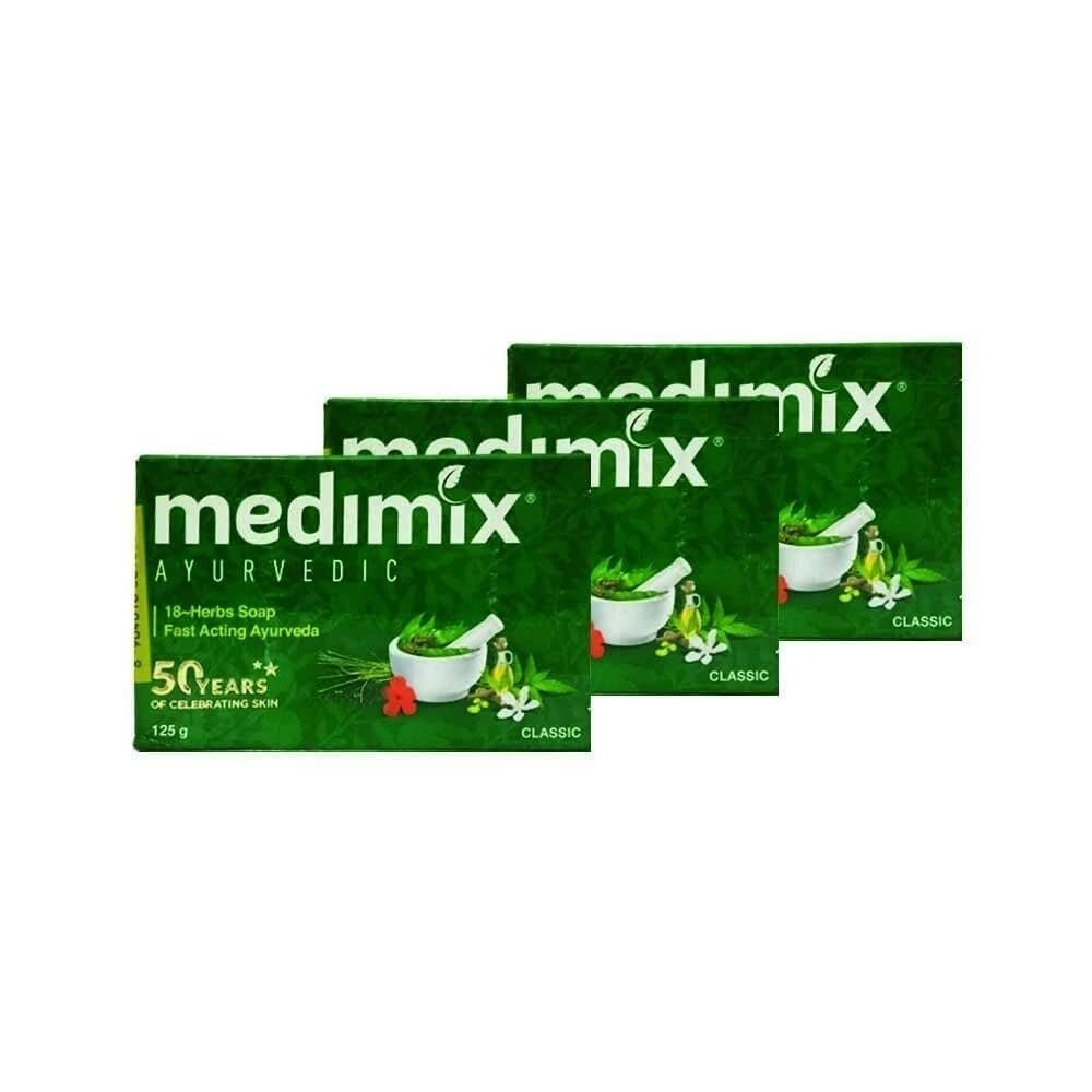 Medimix Ayurvedische Seife 125g (3er Pack) – Echte ayurvedische Naturseife