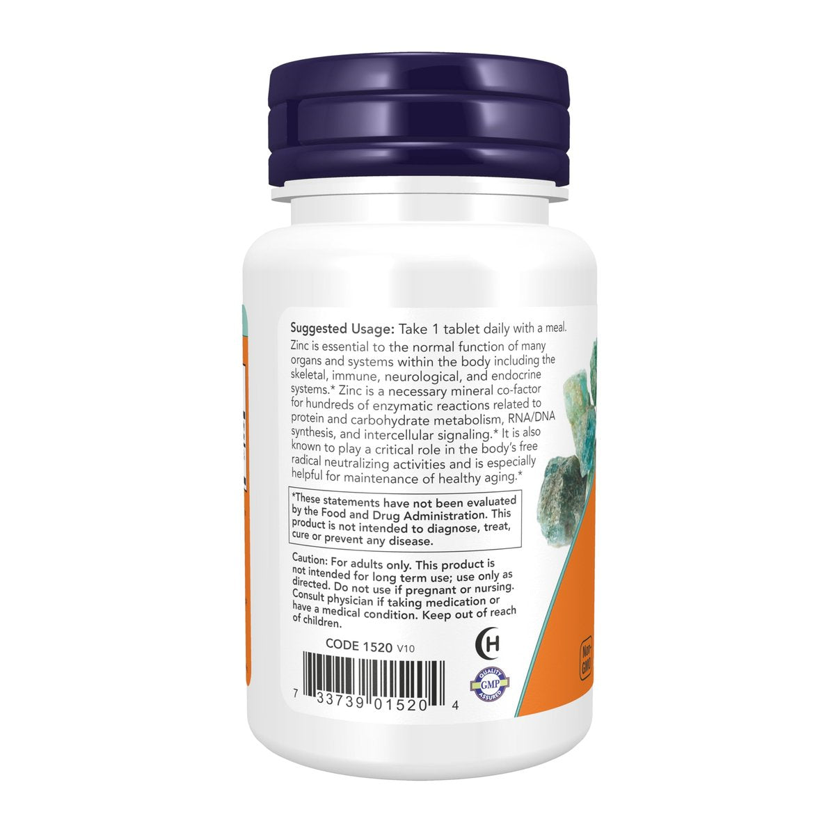 NOW Foods Zink 50 mg (Zinkgluconat) – 100 Tabletten, unterstützt Enzymfunktionen und Immunsystem