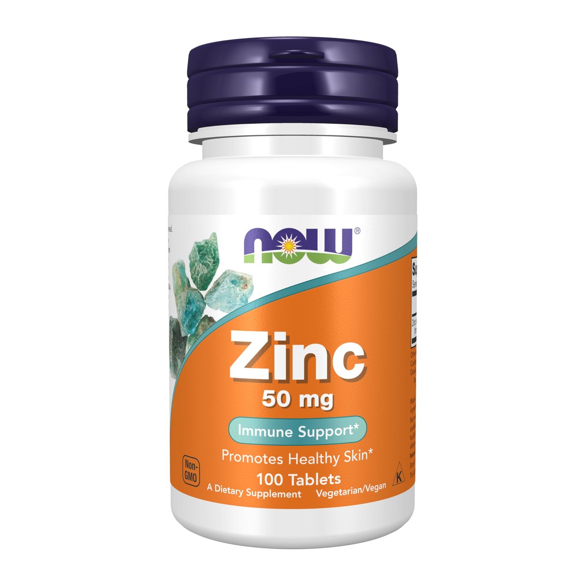 NOW Foods Zink 50 mg (Zinkgluconat) – 100 Tabletten, unterstützt Enzymfunktionen und Immunsystem