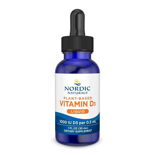 Nordic Naturals Pflanzliches Vitamin D3 Liquid - 1 oz - 1000 IE Vitamin D3 - Für gesunde Knochen, Stimmung & Immunsystem - Non-GMO, Vegan - 60 Portionen