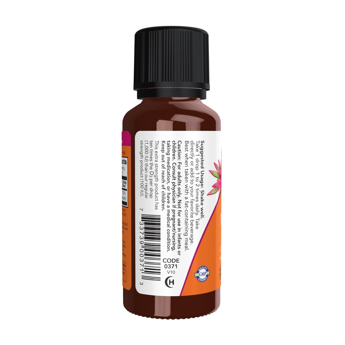 NOW Foods Nahrungsergänzungsmittel, Flüssiges Vitamin D-3, Extra Stärke, zur Unterstützung der Knochenstruktur*, 30 ml