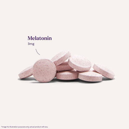 Natrol Melatonin 3 mg Lutschtabletten mit Erdbeergeschmack – 90 Stück, schnell lösliche Tabletten für erholsamen Schlaf