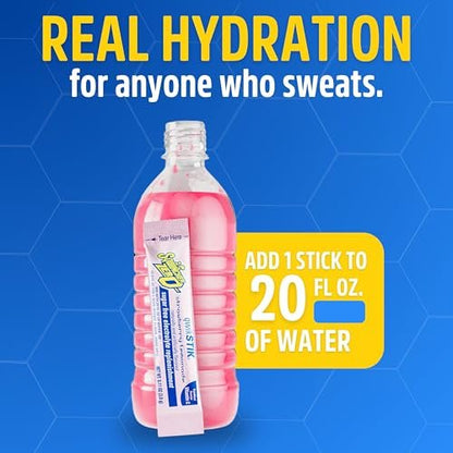 Sqwincher Zero Qwik Stik Erdbeer-Limonade – Zuckerfreies Elektrolyt-Pulver, 50 Portionen
