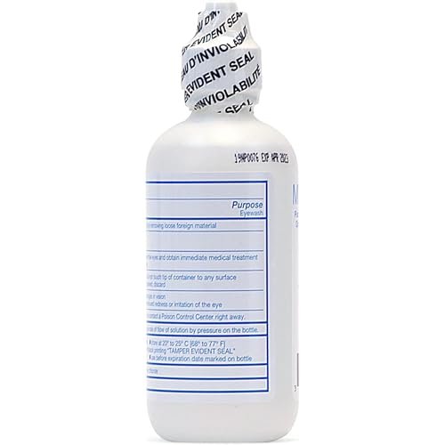 Medi-First 19818 Augenspülung, Augenschutz und Erste-Hilfe-Versorgung, 118 ml
