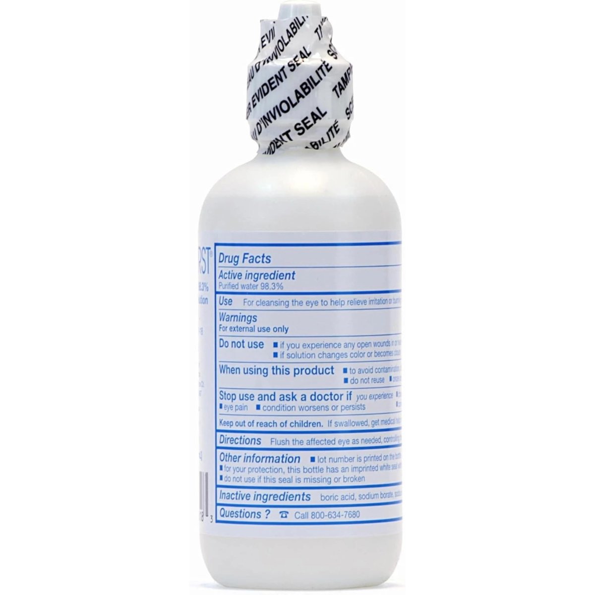 Medi-First 19818 Augenspülung, Augenschutz und Erste-Hilfe-Versorgung, 118 ml