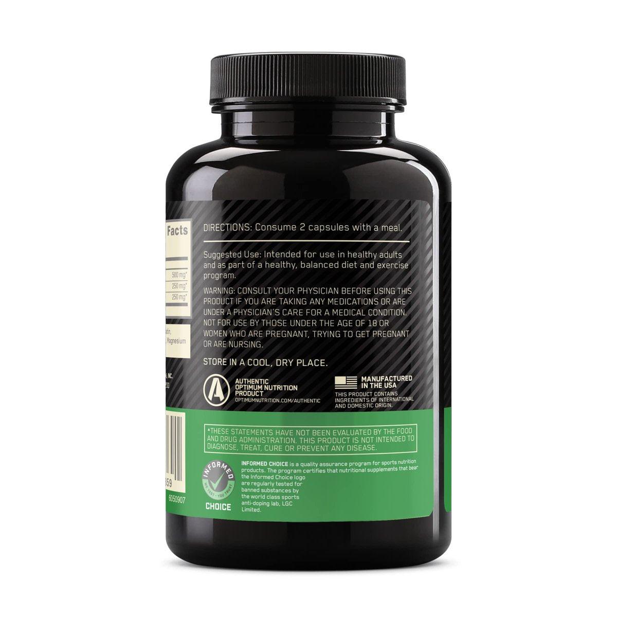 Optimum Nutrition Instantized BCAA Kapseln, Keto-freundlich, verzweigtkettige essentielle Aminosäuren, 1000mg, 60 Kapseln