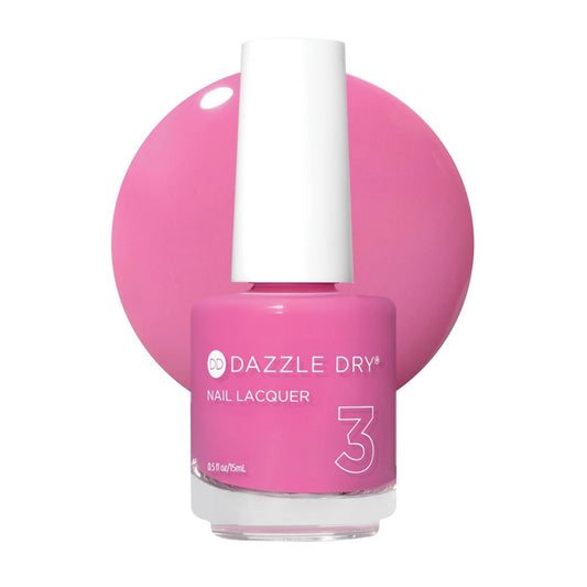 Dazzle Dry Nagellack (Schritt 3) - Cherry Parfait - Mittelhelles Pink mit Himbeeruntertönen, deckender Creme-Lack (0,5 fl oz)