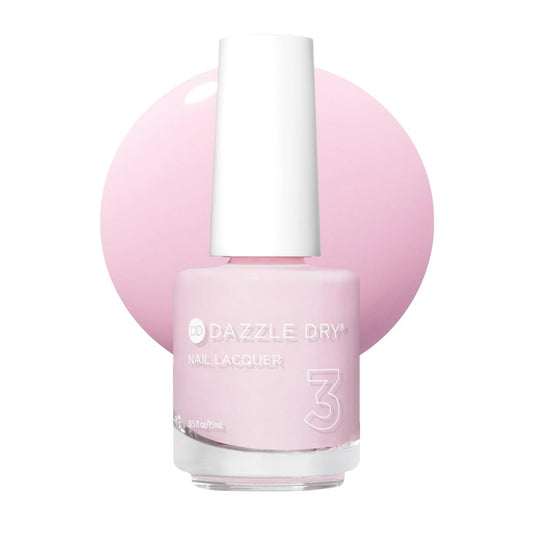 Dazzle Dry Nagellack (Schritt 3) – Girlishly Giddy – Klassisches Hellrosa mit kühlen Untertönen – Voll deckender Creme-Lack (0,5 fl oz)