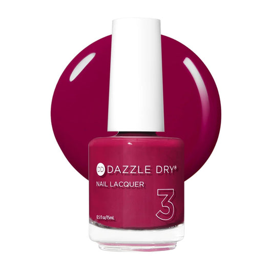 Dazzle Dry Nagellack (Schritt 3) - Raspberry Rush - Himbeerfarben mit violetten Untertönen, volle Deckkraft, Creme (0,5 fl oz)