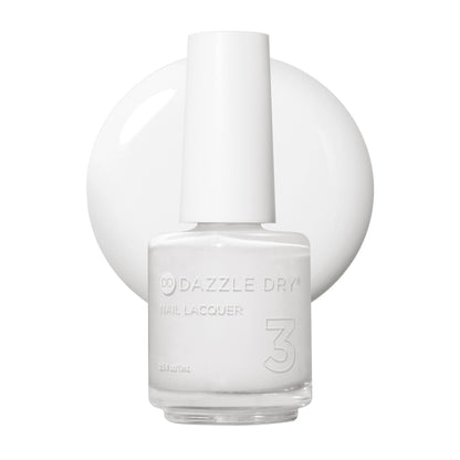 Dazzle Dry Nagellack (Schritt 3) – White Lightning – Ein reines, strahlendes Weiß mit voller Deckkraft (0,5 fl oz)