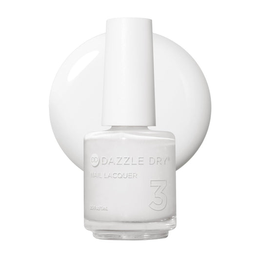 Dazzle Dry Nagellack (Schritt 3) – White Lightning – Ein reines, strahlendes Weiß mit voller Deckkraft (0,5 fl oz)