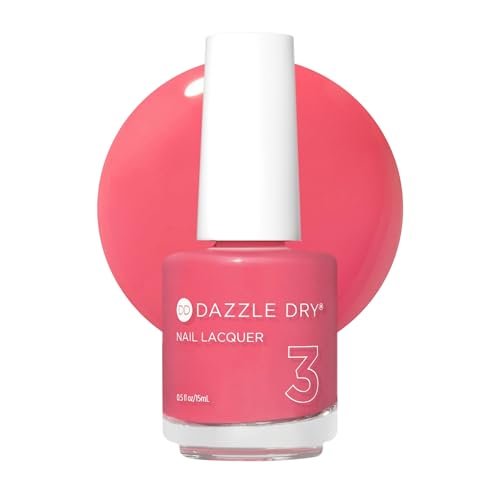 Dazzle Dry Nagellack (Schritt 3) - Carnival Coral - Lebendiges Korallenrot, volle Deckkraft (0,5 fl oz)