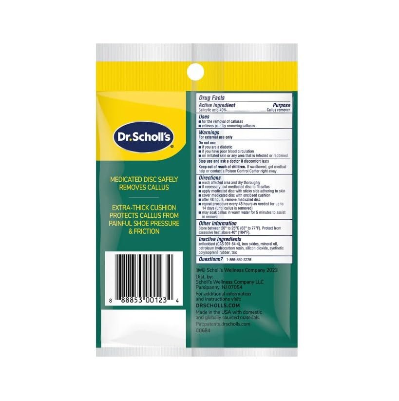 Dr. Scholl's Extra Dicken Hornhaut-Entferner, 4 Einlagen pro Packung (2er-Pack)