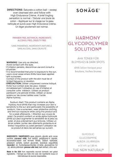 Sonage Harmony Glykol-Peeling: Professionelle Spa-Stärke für strahlende Haut | Chemisches Peeling erneuert und verfeinert die Textur