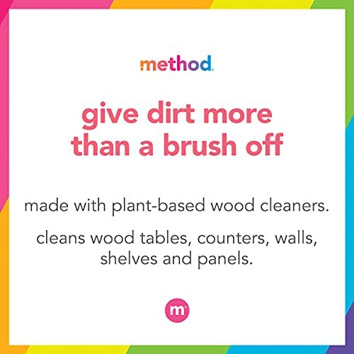 Method Daily Wood Cleaner Almond – 28 oz Sprühflasche, pflegt und reinigt Holzmöbel schonend
