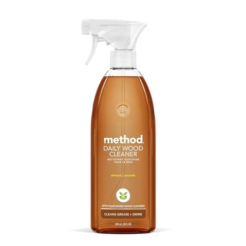 Method Daily Wood Cleaner Almond – 28 oz Sprühflasche, pflegt und reinigt Holzmöbel schonend