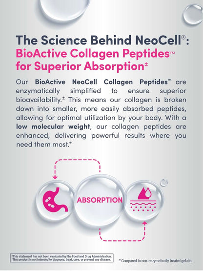 NeoCell Collagen Beauty Builder | 150 Kapseln | Bioaktive Peptide aus Weidehaltung | mit Biotin und Hyaluronsäure | Für strahlende Haut & starke Nägel