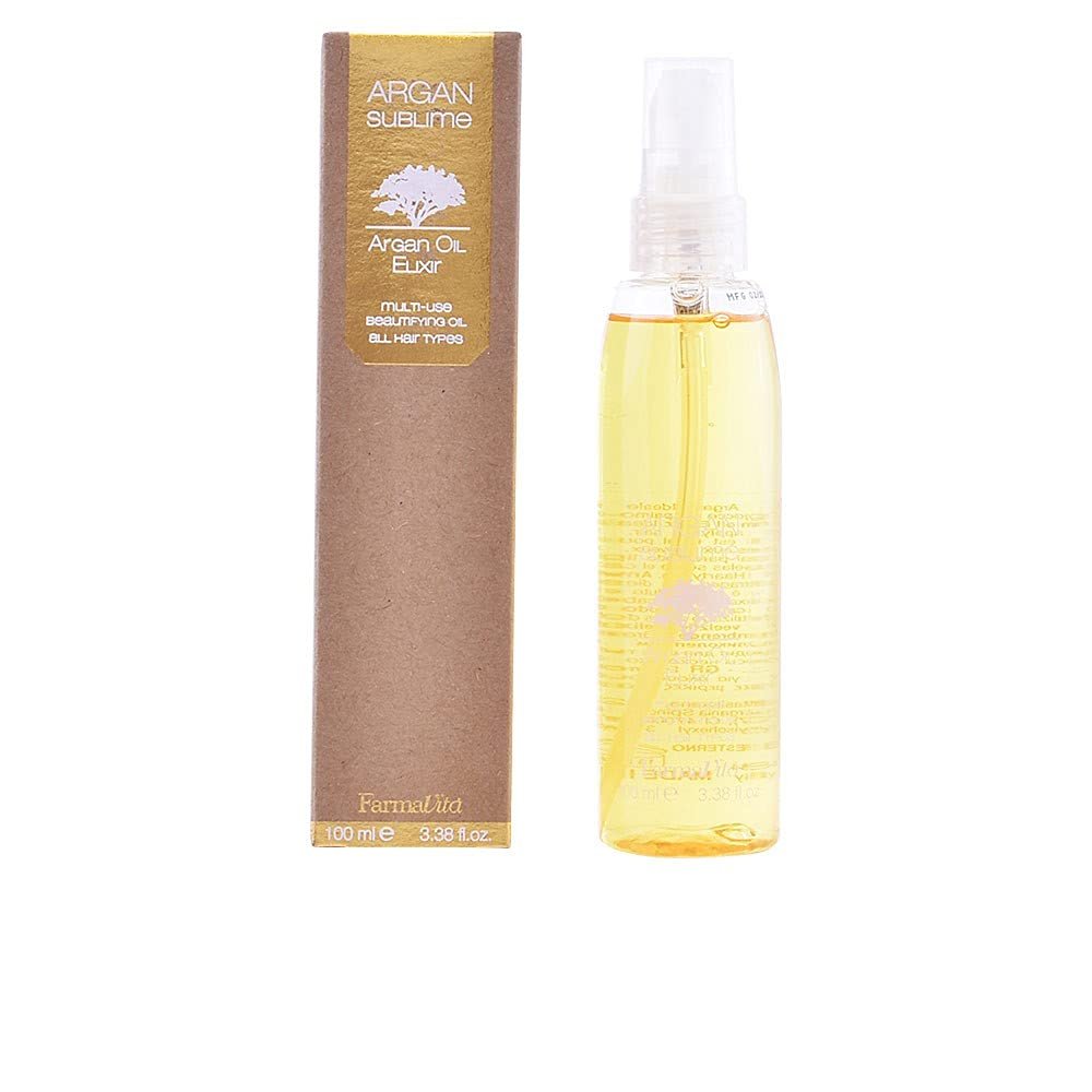 FarmaVita Hair Elixir Argan Sublime – 100 ml Arganöl-Haarelexier für glänzendes, geschmeidiges Haar